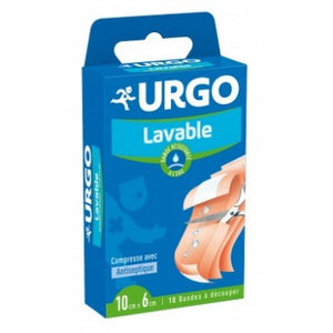 URGO LAVABLE 10 BANDES A DÉCOUPER 10CM X 6CM