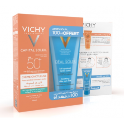 Offre Vichy Capital Soleil Crème Onctueuse IP50+ (50 ml) + Ideal Soleil Lait Après Soleil (100ml) Offert